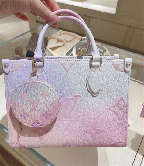 lv pink purple bag